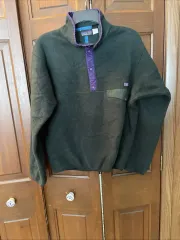 90s ジャマイカ patagonia パタゴニア Synchilla（シンチラ） スナップ-T グリーン