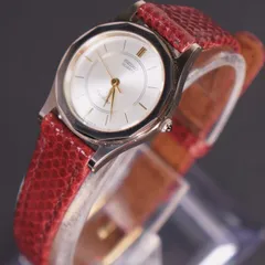 【稼働美品】SEIKO EXCELINE　NSAG アンティーク レディース腕時計　新品ベルト　電池交換済