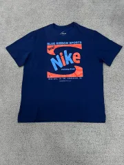 (XL) ナイキ ドライフィット 半袖 ネイビー