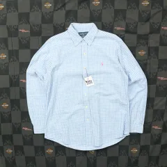 ポロ ギンガム CHECK シャツ L B71