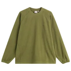 グラミチ メンズ アウター ニット・セーター フリース Gramicci Thermal Fleece Crew Sweater Olive オリーブのサムネイル