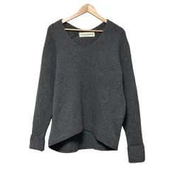 美品 THE SHINZONE シンゾーン VOLUME V-NECK KNIT Vネック オーバーサイズ ニット プルオーバー セーター F グレー レディース 古着 中古 USEDのサムネイル