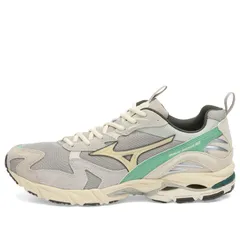 ミズノ メンズ シューズ スニーカー Mizuno WAVE RIDER 10 PREMIUM Sneaker Opal Gray Pristine Creme De Menthe グレー