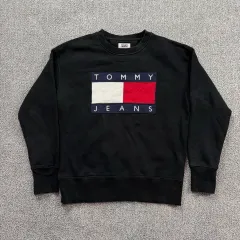 トミー ジーンズ ビックロゴ フラグ スウェット