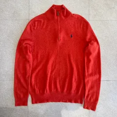 ポロ メリノ ウール ハーフジップ ニット