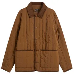 アーペーセー レディース アウター ジャケット・ブルゾン キルティング APC Leone Technical Canvas Quilted Jacket Brown ブラウンのサムネイル