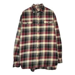 JACHS フランネルシャツ チェック レッド(メンズ L)中古 古着 X6393