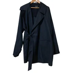 良品 UNITED TOKYO ユナイテッドトウキョウ ベルテッド オーバーコート ジャケット サイズ2 ネイビー レディース 古着 中古 USEDのサムネイル