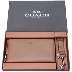 コーチ アコーディオン ジップ ウォレット キーリング セット F58928 【未使用品】【1万円以上全国送料無料】COACH ラウンドファスナー長財布 080317AAMW-18186
