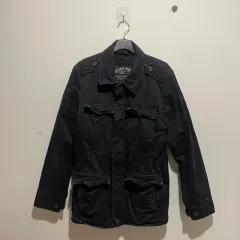 トミーヒルフィガー デニム ブラック マウンテンパーカー