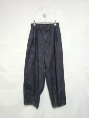 URBANSTOFF アーバンストッフ インディゴ ツータック ウォッシュ ウエスト後ろゴム パンツ レディース 26-28 インチ 0213