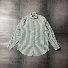 RALPH LAUREN ラルフローレン グリーン ストライプ コットン シャツ A00418