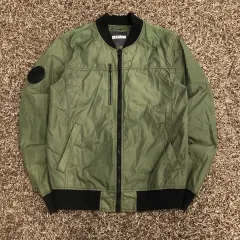 L バックルー ナイロン ブルゾン MA-1 パイロットジャンパー フライト ジャケット