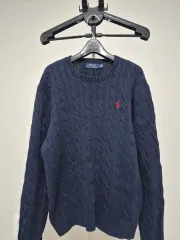 ポロラルフローレン ケーブルニット ネイビー