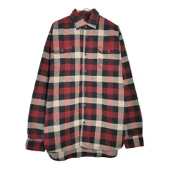JACHS フランネルシャツ チェック レッド(メンズ L)中古 古着 X6394