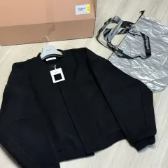 新品/フルセット Nonnod ウールサージ ブルゾン ジャケット ブラック