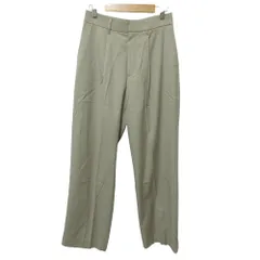 美品 23SS Mila Owen ミラオーウェン ワイド タックパンツ 0 ベージュ レディース 古着 中古 USED