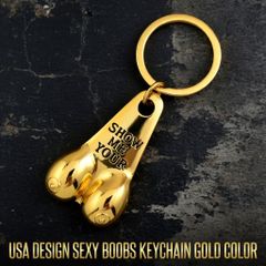 오빠이 USA DESIGN SEXY BOOBS KEYCHAIN ​​섹시 미국 바이커 섹시한 가슴 오빠 키 체인 불스볼 : USGK-001GD