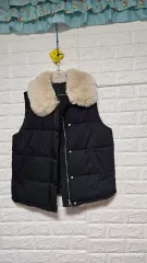 ほぼ新品)ファー カラ ダウン ベスト free