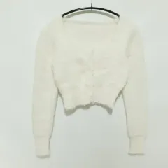 アンゴラ クロップド ニット カーディガン F_M1507