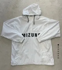 ミズノ 白 アノラック フード アノラック L