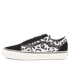 バンズ レディース シューズ スニーカー Vans LX Old Skool Sneaker Leopard Black White ホワイト
