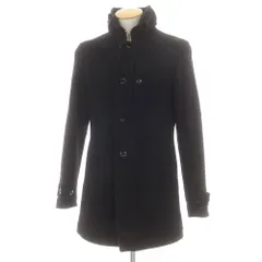 【中古】ジースターロウ G-STAR RAW ウールポリエステル スタンドカラーコート ブラック【サイズXS】【メンズ】