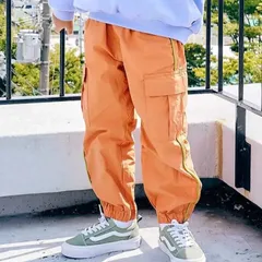《新品》カラーカーゴパンツ オレンジ 80 100 110 120㎝ F.O.KIDS 子供服 長ズボン R121046