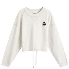 イザベルマランエトワール レディース アウター ニット・セーター ロゴ Isabel Marant Etoile Margo Drawstring Sweater with Logo Ecru エクリのサムネイル