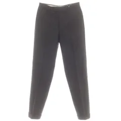 【中古】エルメス HERMES ストレッチ ウールカシミヤ ストライプ ドレススラックスパンツ チャコールxカーキ【サイズ48】【メンズ】のサムネイル