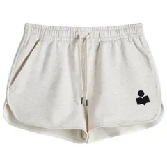 イザベルマランエトワール レディース ボトムス ハーフパンツ・ショーツ ショートパンツ ロゴ Isabel Marant Etoile Mifa Shorts with Logo Ecru エクリュのサムネイル