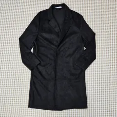 ZARA スウェード チェスター コート型 カーディガン メンズ100サイズ