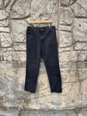 90s Lee ヴィンテージ 200 Regular ストレートフィット ブラックデニム パンツ ブラックジーン