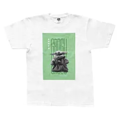 【メール便】スターウォーズ マンダロリアン アンド グローグー Tシャツ T-SHIRTS 白 Lサイズ STAR WARS インロック コレクション雑貨 ディズニー 日本製 キャラクター グッズ 