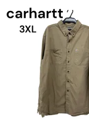 carhartt 長袖 シャツ 3XL ワーク ベージュ     791