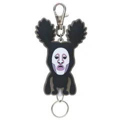 【メール便】こびとづかん キーリング ラバーリールキーホルダー アラシクロバネ エスケイジャパン 鍵ホルダー 絵本キャラクター グッズ 