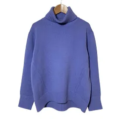 良品 UNITED ARROWS ユナイテッドアローズ ウールカシミヤ タートルネック ニット セーター ライトパープル レディース 古着 中古 USED