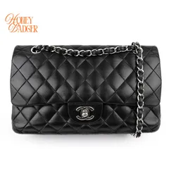 シャネル Chanel マトラッセ 25 Matelasse 25 クラシックフラップ チェーンショルダーバッグ ブラック　シール有り（14番台）