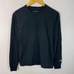 Champion チャンピオン 長袖 Tシャツ 無地 ブラック Sサイズ メンズ 古着 アメカジ ストリート