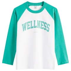 スポーティ アンド リッチ レディース トップス Tシャツ Sporty Rich Wellness Ivy Baseball Tee WhiteSpringreen Springreen ホワイトのサムネイル