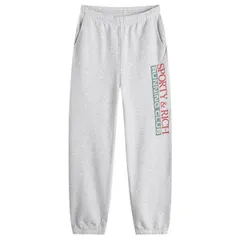 スポーティ アンド リッチ レディース ボトムス カジュアルパンツ Sporty Rich Finish Line Sweatpant Heather Gray LavaAlpineNavy グレー