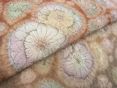 MQ-00467  訪問着　辻が花　絞り　暈し染め　逸品　未使用