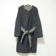 美品 BEAUTY&YOUTH ビューティー＆ユース ユナイテッドアローズ リバーシブルコート M チャコールグレー レディース 古着 中古 USED