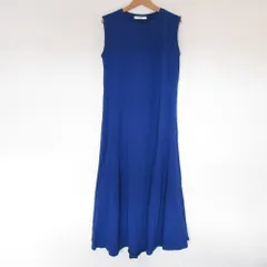 美品 22SS JOURNAL STANDARD relume ジャーナルスタンダードレリューム コットンマーメイドラインワンピース F ブルー レディース 古着 中古 USED