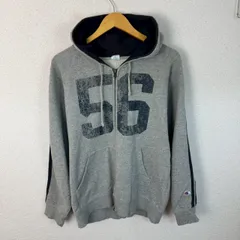 Champion チャンピオン スウェット フルジップパーカー ロゴプリント グレー Lサイズ メンズ 古着 ストリート アメカジ