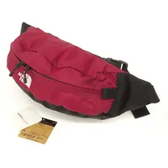 FC26001 極美品 THE NORTH FACE ザノースフェイス SWEEP スウィープ ウエストバッグ ウエストポーチ ボディバッグ バイカラー ナイロン ロゴ刺繍 コードバン ボルドー×ブラック