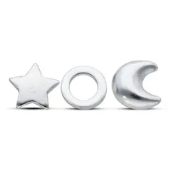 ビー ユー レディース アクセサリー ピアス・イヤリング Be You Sterling Silver Celestial 3 Piece Earring Set silver シルバー
