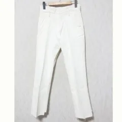 良品 5 1/2 Spick & Span スピックアンドスパン BEAUTY-LINE スリットデニム カットオフ フレアジーンズ サイズ28 ホワイト レディース 古着 中古 USED