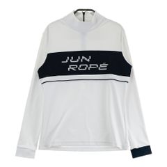 超美品Jun&Ropé モックネック 長袖プルオーバー ブルー - メルカリ