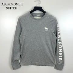 ABERCROMBIE&FITCH 00s y2k archive sleeve logo L/S Tee S アバクロ アバクロンビー 袖ロゴワッペン 長袖Tシャツ ロンT 平成 お兄系 セレブ